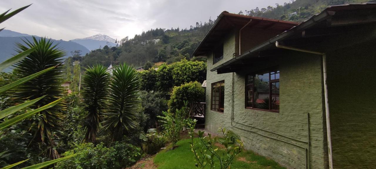 "Casa Verde" En Banos De Agua Santa Con Vista Al Volcan Tungurahua ภายนอก รูปภาพ