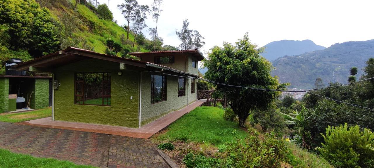 "Casa Verde" En Banos De Agua Santa Con Vista Al Volcan Tungurahua ภายนอก รูปภาพ